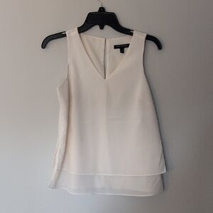 Banana Republic Cream V-Neck Blouse Size XS